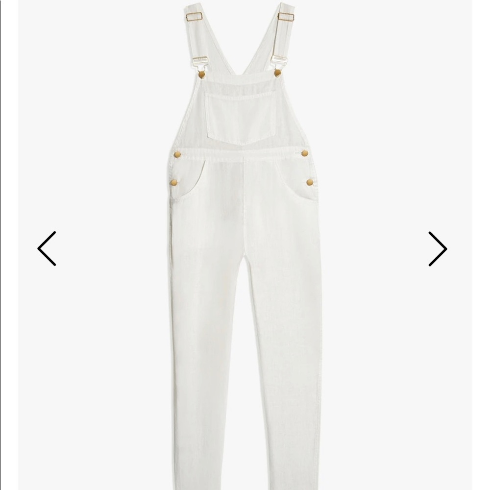 Weworewhat linen overalls in white